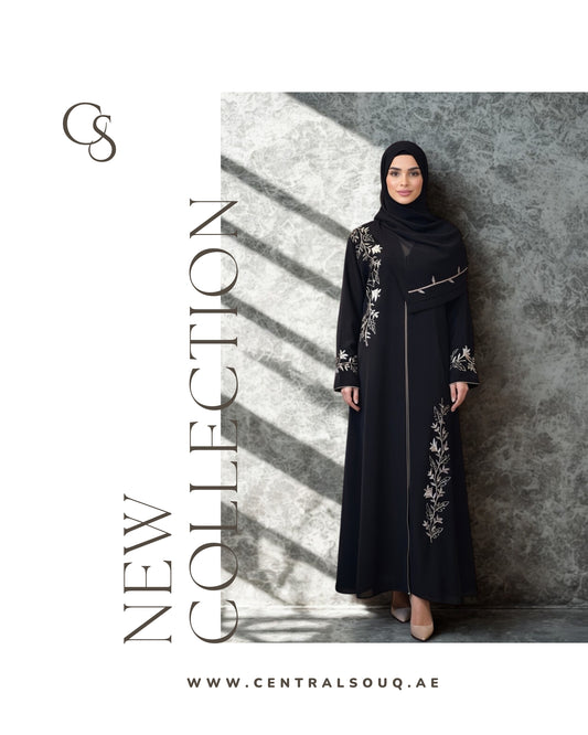 CENTRAL SOUQ'S EMBROIDERY ABAYA